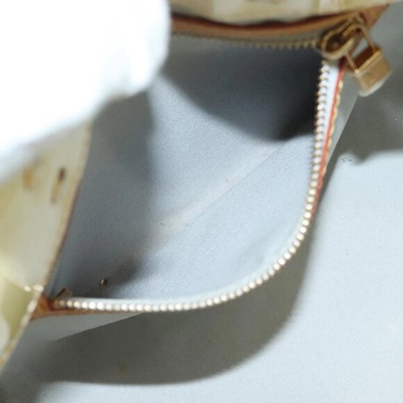 LOUIS VUITTON Monogram Vernis Reade PM Hand Bag Perle M91336 LV Auth 129822 - Picture 13 of 16